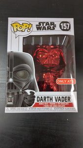 Funko Pop Star Wars Darth Vader 157 Chrome Red Target Exclusive