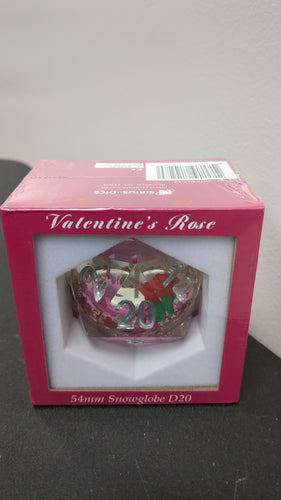 Valentine rose 54mm snowglobe D20