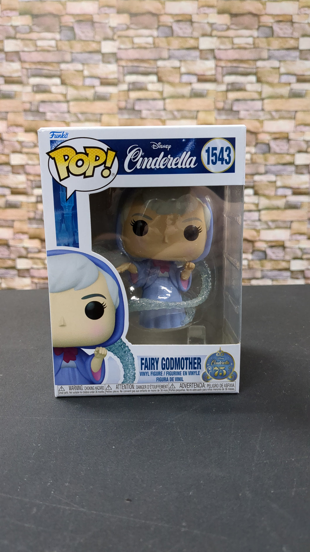 Disney Cinderella Fairy Godmother #1543 Funko Pop 75th anniversary