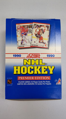 1990 Score NHL Hockey Premier Edition Hobby Box