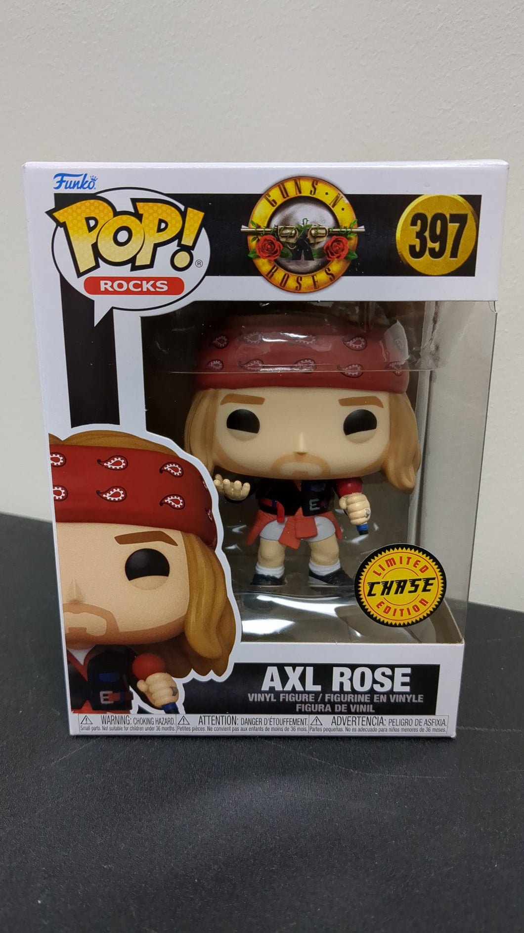 Guns N Roses Axl Rose 397 limited edition Chase Funko POP