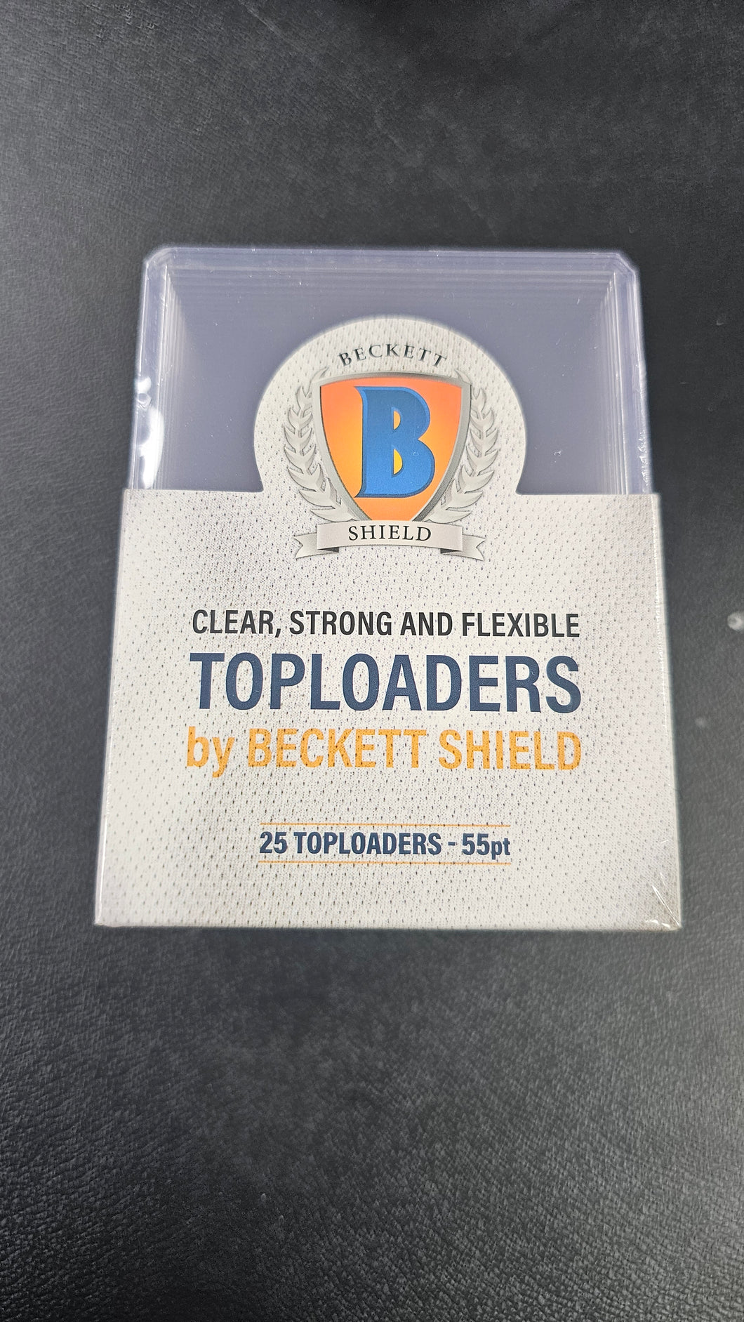 Beckett shield toploaders 25 ct- 55pt
