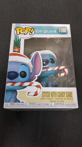 Disney Lilo and Stitch #1502 Stitch with Candy Cane Funko pop