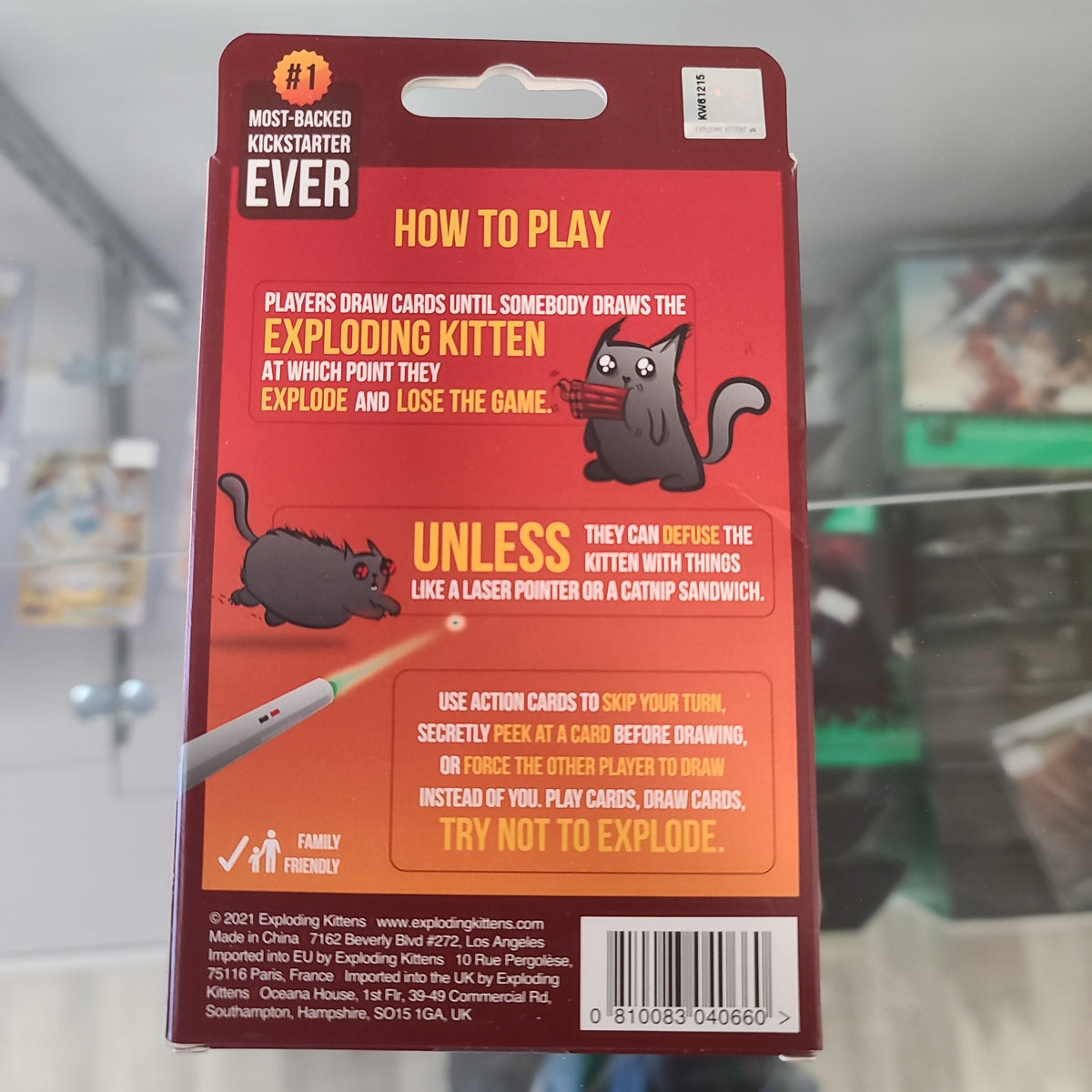 Exploding Kitten Button Exploding Kittens 2 player edition – AAN Collect LLC