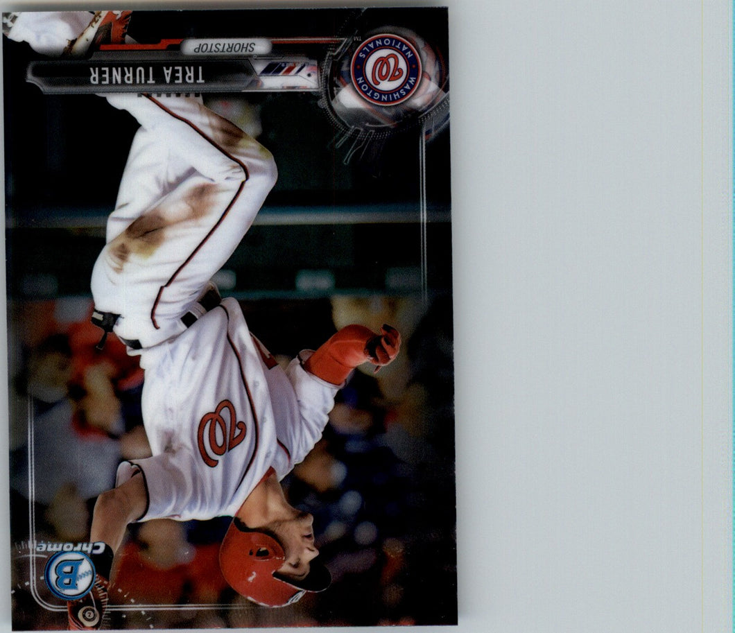 2017 Bowman Chrome Trea Turner Washington Nationals #52
