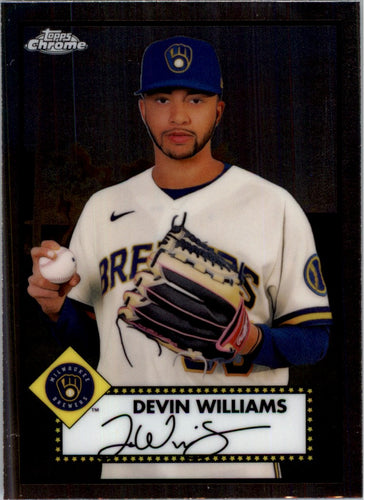 2021 Topps Chrome Platinum Anniversary Devin Williams Milwaukee Brewers #287