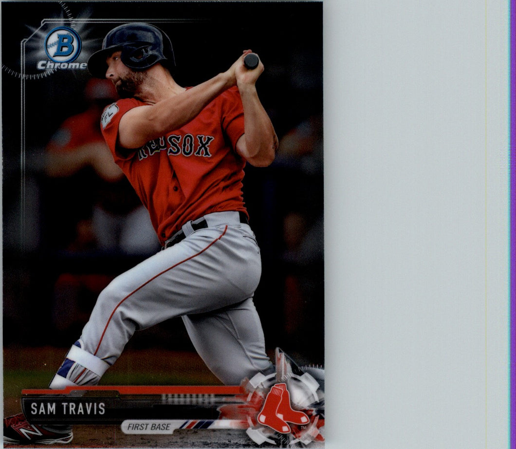2017 Bowman Chrome Prospects Sam Travis Boston Red Sox #BCP170