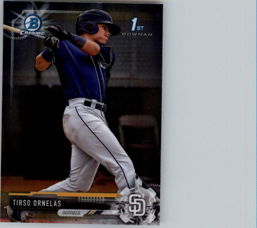 2017 Bowman Chrome Prospects Tirso Ornelas San Diego Padres #BCP187