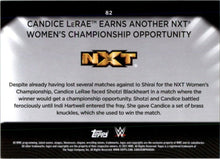 Load image into Gallery viewer, 2021 Topps WWE Women&#39;s Division Candice LeRae Auto #82
