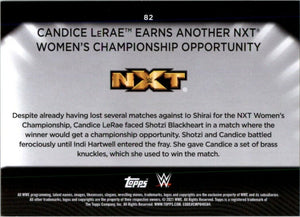 2021 Topps WWE Women's Division Candice LeRae Auto #82