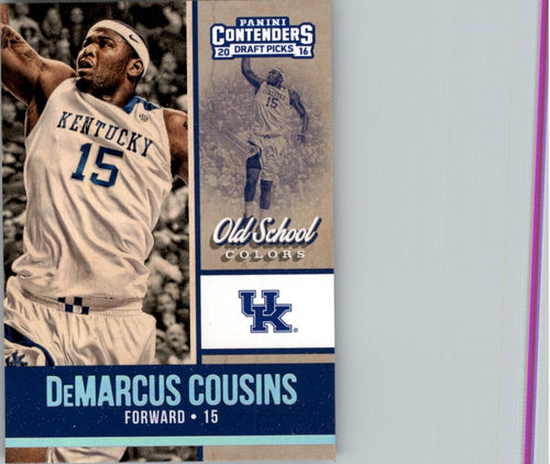 2016-17 Panini Contenders Draft Picks Old School Colors DeMarcus Cousins