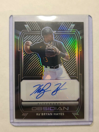 2021 Ke'Bryan Hayes Chronicles Obsidian Autograph /99