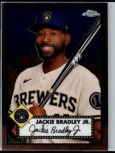 2021 Topps Chrome Platinum Anniversary Jackie Bradley Jr. Milwaukee Brewers #147