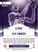 Load image into Gallery viewer, 2016-17 Panini Contenders Draft Picks Class Reunion Ben Simmons LSU Tigers #1