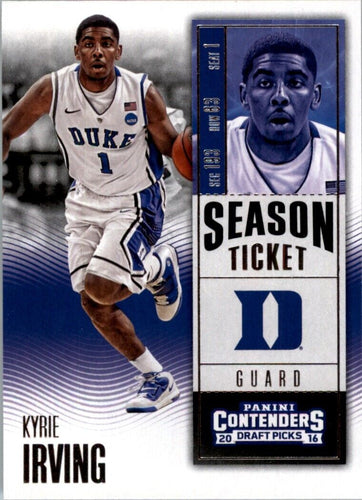 2016-17 Panini Contenders Draft Picks Kyrie Irving Duke Blue Devils #62