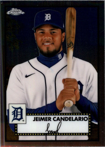 2021 Topps Chrome Platinum Anniversary Jeimer Candelario Detroit Tigers #355