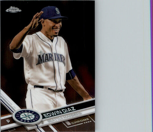 2017 Topps Chrome Edwin Diaz Seattle Mariners #195