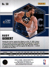 Load image into Gallery viewer, 2020-21 Panini Crown Royale Rudy Gobert Utah Jazz #58