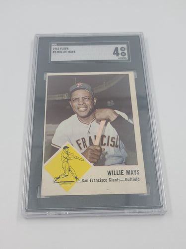 1963 Fleer #5 Willie Mays SGC 4 Giants