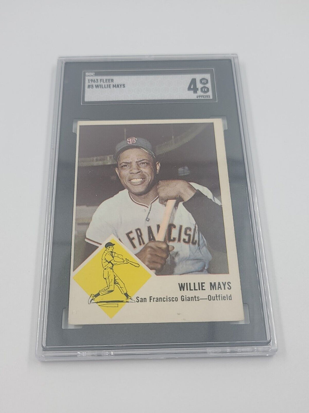 1963 Fleer #5 Willie Mays SGC 4 Giants