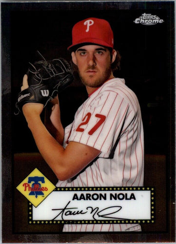 2021 Topps Chrome Platinum Anniversary Aaron Nola Philadelphia Phillies #206