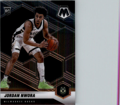 2020-21 Panini Mosaic Jordan Nwora RC Milwaukee Bucks #219