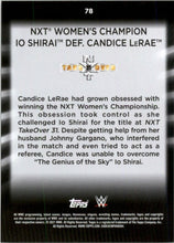 Load image into Gallery viewer, 2021 Topps WWE Women&#39;s Division Io Shirai Candice LeRae #78