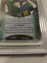 Load image into Gallery viewer, 2019 Leaf Valiant Draft TJ SIKKEMA Purple Prismatic RC Auto /15 Yankees BGS 9.5