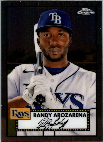 2021 Topps Chrome Platinum Anniversary Randy Arozarena Tampa Bay Rays #323