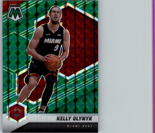 2020-21 Panini Mosaic Kelly Olynyk Miami Heat #193 Green Mosaic
