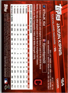 2017 Topps Chrome Jason Kipnis Cleveland Indians #164