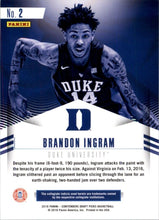 Load image into Gallery viewer, 2016-17 Panini Contenders Draft Picks Class Reunion Brandon Ingram Duke Blue
