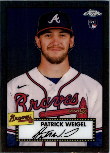 2021 Topps Chrome Platinum Anniversary Patrick Weigel Atlanta Braves #105