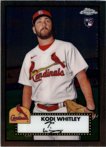 2021 Topps Chrome Platinum Anniversary Kodi Whitley St. Louis Cardinals #92