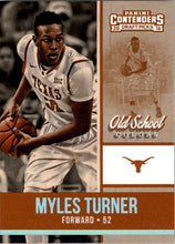 Load image into Gallery viewer, 2016-17 Panini Contenders Draft Picks Old School Colors Myles Turner Texas