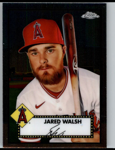 2021 Topps Chrome Platinum Anniversary Jared Walsh Los Angeles Angels #258