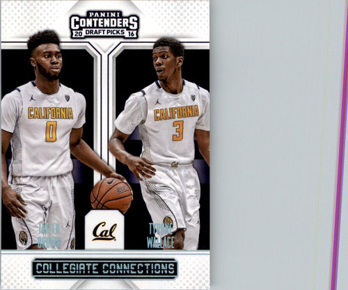 2016-17 Panini Contenders Draft Picks Collegiate Connections Jaylen Brown/Tyrone