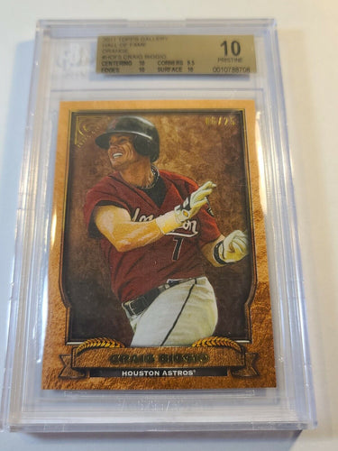 Craig Biggio 2017 Topps Gallery Hall Of Fame /25 BGS PRISTINE 10