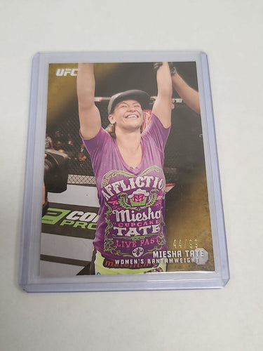 2015 Topps UFC Knockout Gold /99 Miesha Tate #44