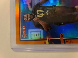 2020 Donruss Andrew Thomas /71 Jersey Number Parallel Orange
