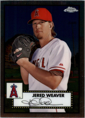 2021 Topps Chrome Platinum Anniversary Jered Weaver Los Angeles Angels #562