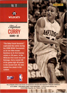 2016-17 Panini Contenders Draft Picks Old School Colors Stephen Curry Davidson