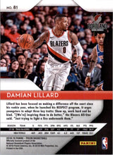Load image into Gallery viewer, 2018-19 Panini Prizm Damian Lillard Portland Trail Blazers #81