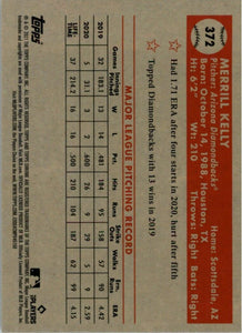 2021 Topps Chrome Platinum Anniversary Merrill Kelly Arizona Diamondbacks #372