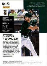Load image into Gallery viewer, 2018 Panini Chronicles Dustin Fowler RC Oakland Athletics #23