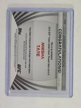 Load image into Gallery viewer, 2012 Topps UFC Finest Jumbo Threads Gold Refractor /88 Miesha Tate #JFT-MT
