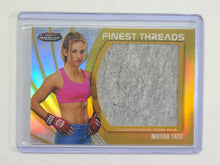 Load image into Gallery viewer, 2012 Topps UFC Finest Jumbo Threads Gold Refractor /88 Miesha Tate #JFT-MT