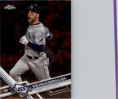 2017 Topps Chrome Kevin Kiermaier Tampa Bay Rays #108