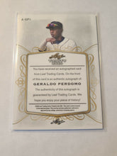Load image into Gallery viewer, 2020 Leaf Trinity Baseball Geraldo Perdomo BRONZE PARALLEL AUTO SP signed