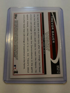 Trevor Bauer 2012 Topps Traded Rookie Lot US212 US213